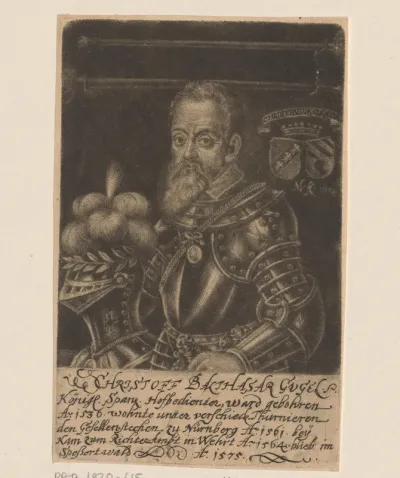 Portret van Christoph Balthasar Gugel