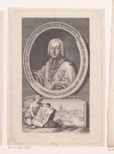 Portret van Christoph Bartholomäus Anton Migazzi