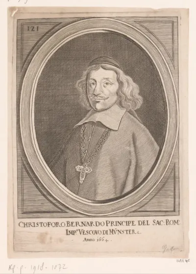 Portret van Christoph Bernhard von Galen, bisschop van Münster