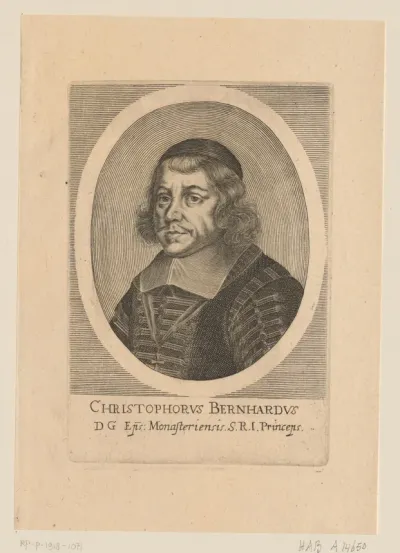 Portret van Christoph Bernhard von Galen, bisschop van Münster
