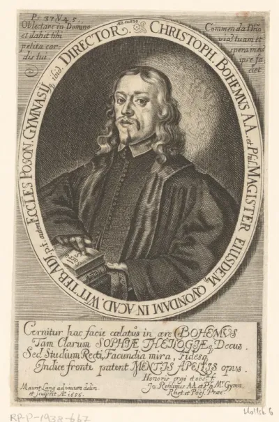 Portret van Christoph Böhme op 30-jarige leeftijd