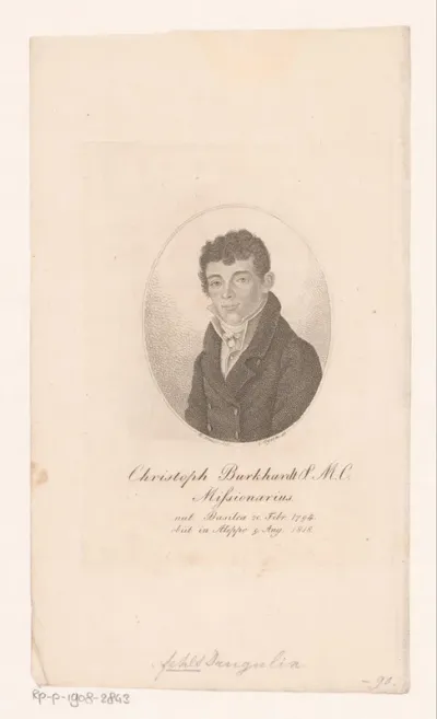 Portret van Christoph Burckhardt