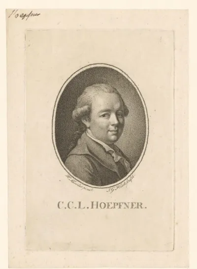 Portret van Christoph Carl Ludwig Hoepfner