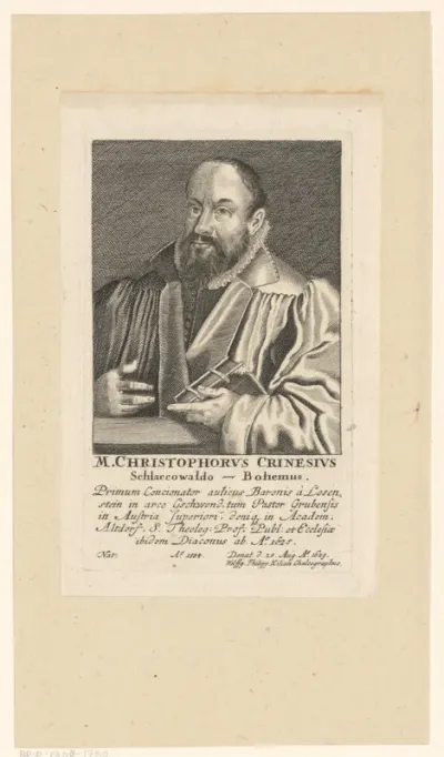 Portret van Christoph Crinesius