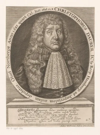 Portret van Christoph Daurer