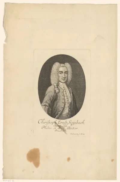 Portret van Christoph Ernst Steinbach