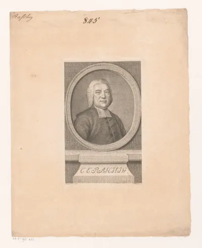 Portret van Christoph Eusebius Raschig