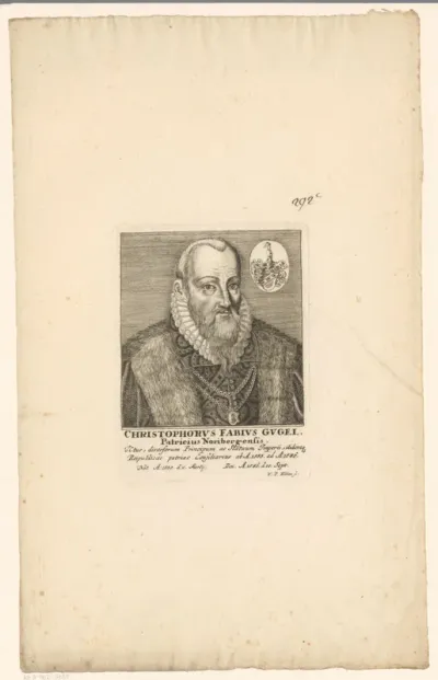 Portret van Christoph Fabius Gugel