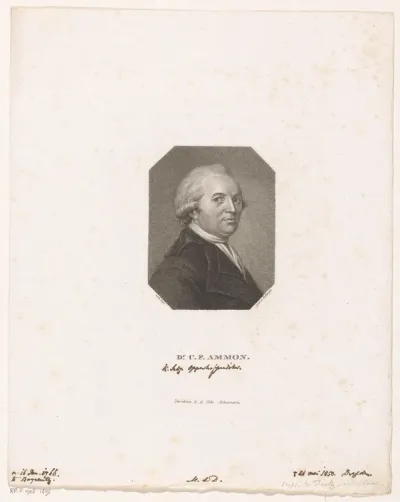 Portret van Christoph Friedrich Ammon