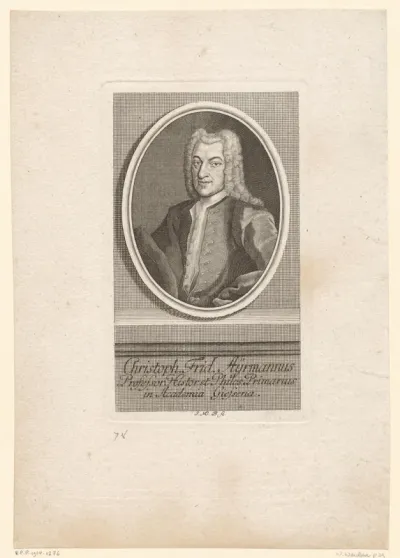 Portret van Christoph Friedrich Ayrmann
