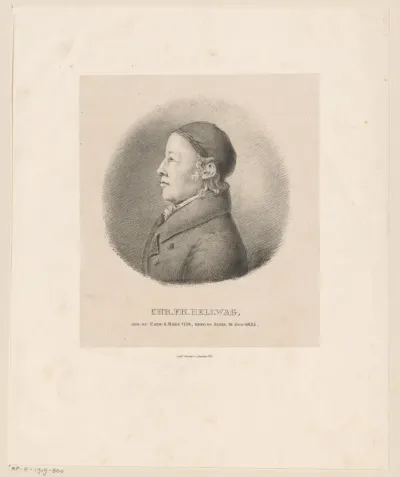 Portret van Christoph Friedrich Hellwag