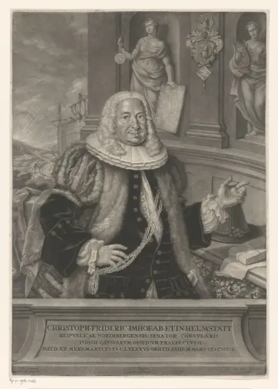 Portret van Christoph Friedrich Imhof