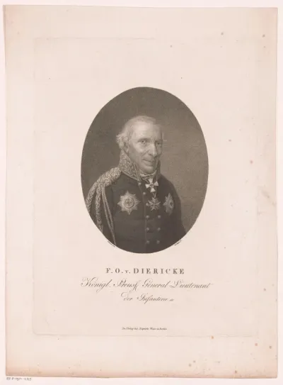 Portret van Christoph Friedrich Otto von Diericke