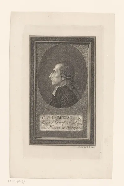 Portret van Christoph Georg Ludwig Meister
