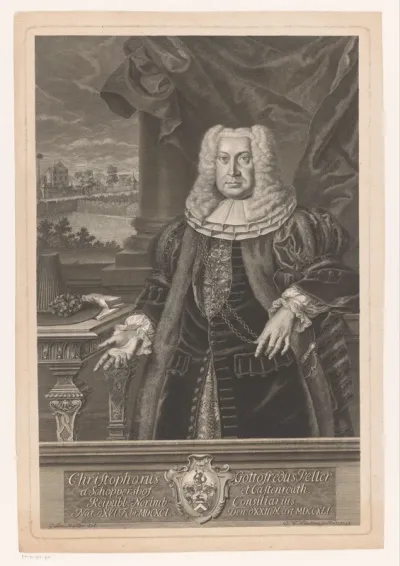 Portret van Christoph Gottfried von Peller