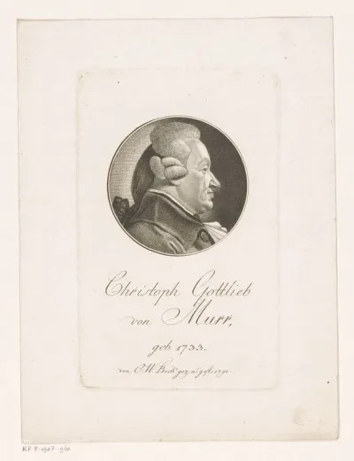 Portret van Christoph Gottlieb von Murr