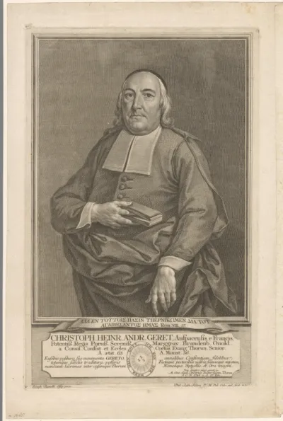 Portret van Christoph Heinrich Andreas Geret