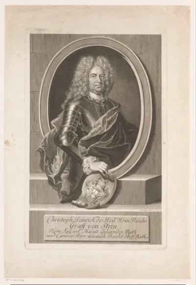 Portret van Christoph Heinrich Reichsgraf von Stein