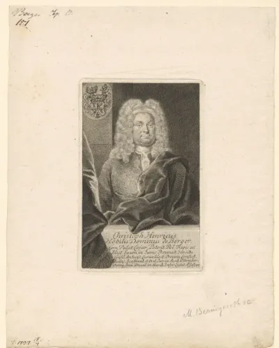 Portret van Christoph Heinrich von Berger