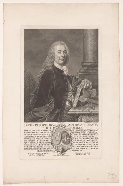 Portret van Christoph Jacob Treu (Trew)