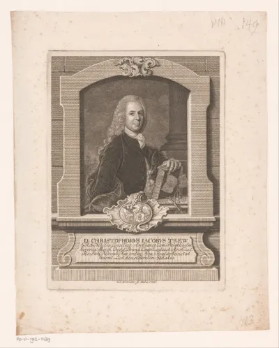 Portret van Christoph Jacob Trew