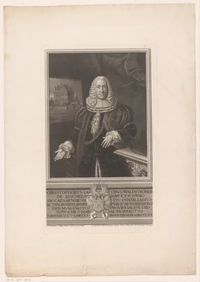 Portret van Christoph Jacob Waldstromer von Reichelsdorf