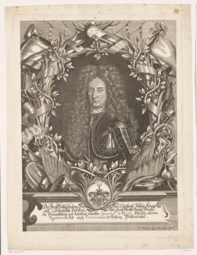 Portret van Christoph Julius Krage