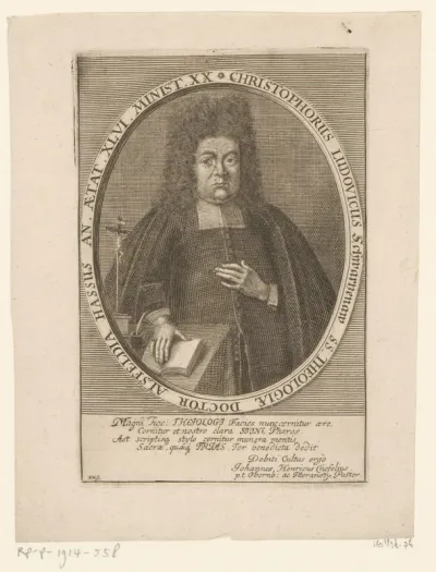 Portret van Christoph Ludwig Schwarzenau