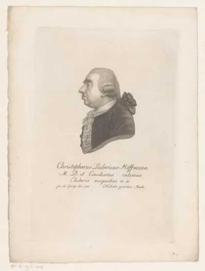 Portret van Christoph Ludwig von Hoffmann