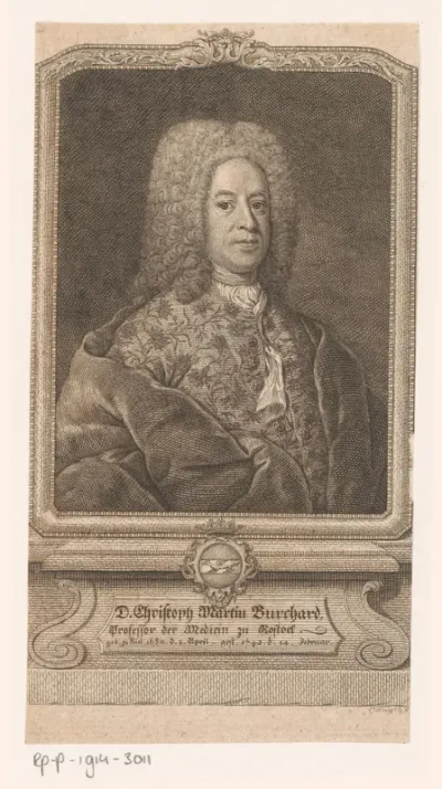 Portret van Christoph Martin Burchard