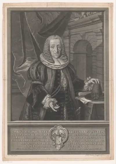 Portret van Christoph Michael Kress von Kressenstein