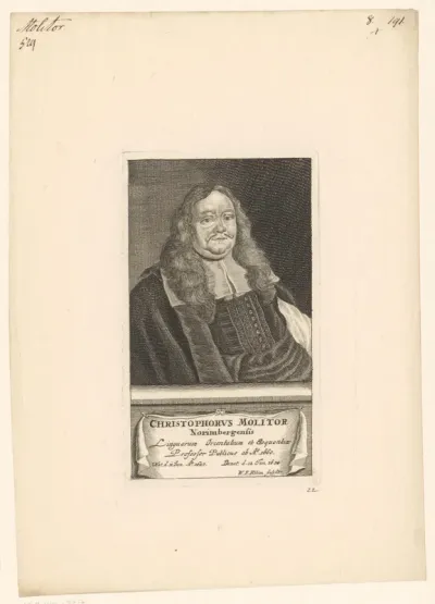 Portret van Christoph Molitor