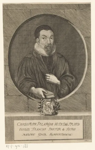 Portret van Christoph Pelargus