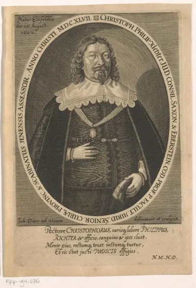 Portret van Christoph Philipp Richter op 45-jarige leeftijd