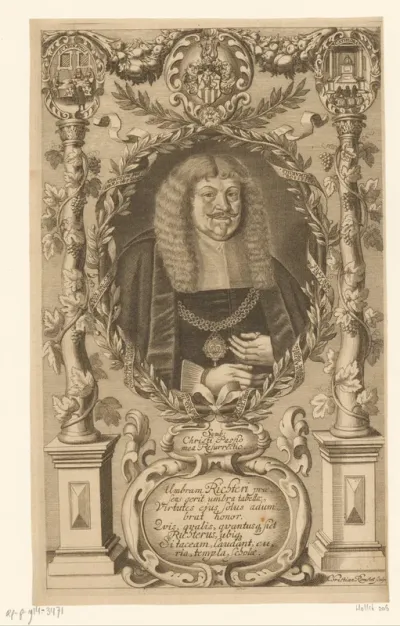 Portret van Christoph Philipp Richter