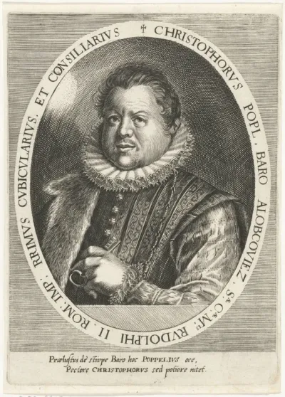 Portret van Christoph Popel vrijheer van Lobkowitz