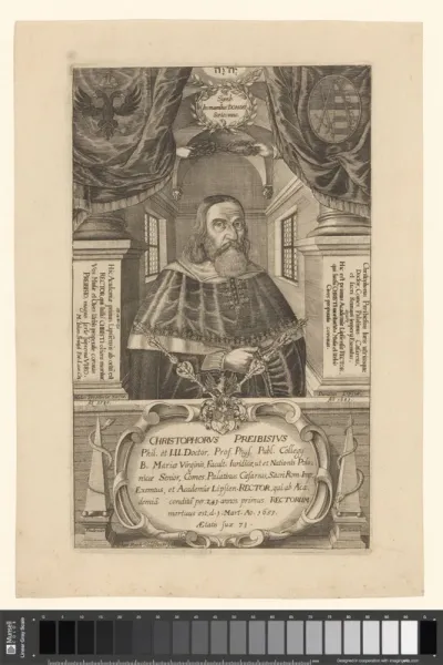 Portret van Christoph Preibisius