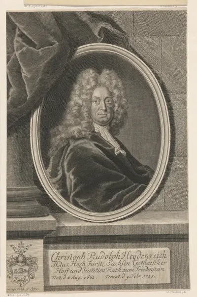 Portret van Christoph Rudolf Heydenreich