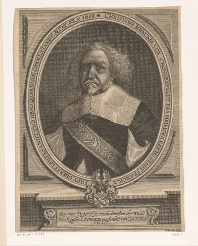 Portret van Christoph Rünckel von Cronnenfeldt