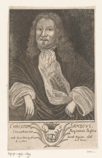 Portret van Christoph Sand