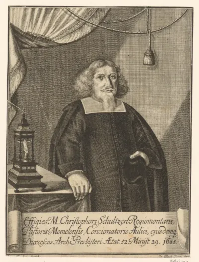 Portret van Christoph Schultze op 52-jarige leeftijd