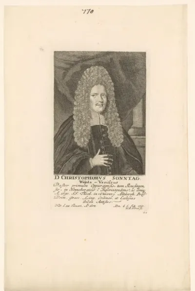 Portret van Christoph Sonntag