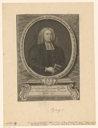 Portret van Christoph Theodosius Walther