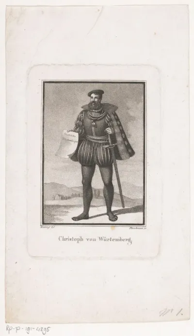 Portret van Christoph von Württemberg