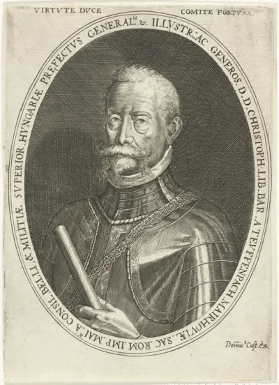 Portret van Christoph Vrijheer van Teuffenbach-Mayrhofen