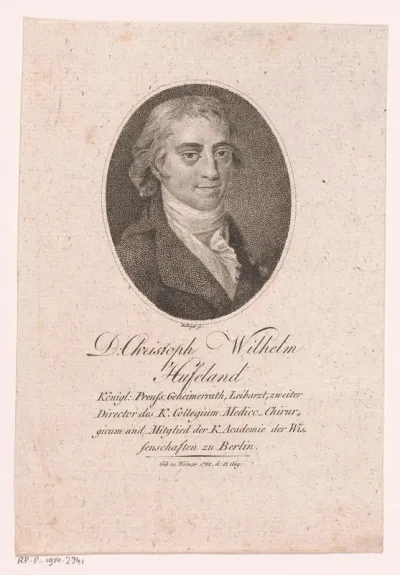 Portret van Christoph Wilhelm Hufeland
