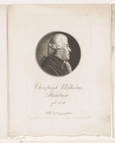 Portret van Christoph Wilhelm Staudner