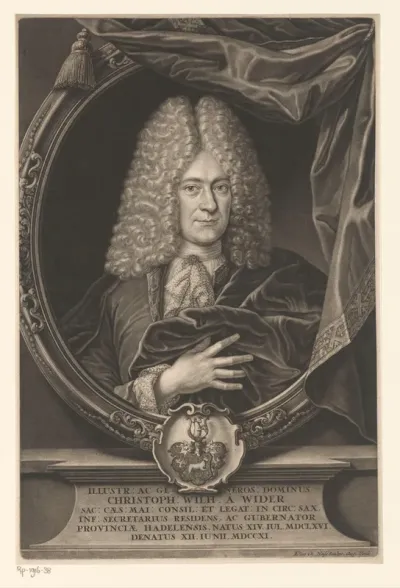 Portret van Christoph Wilhelm von Wider