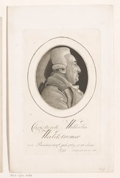 Portret van Christoph Wilhelm Waldstromer von Reichelsdorf