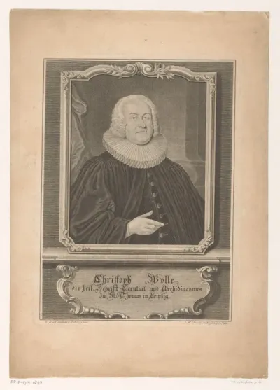 Portret van Christoph Wolle
